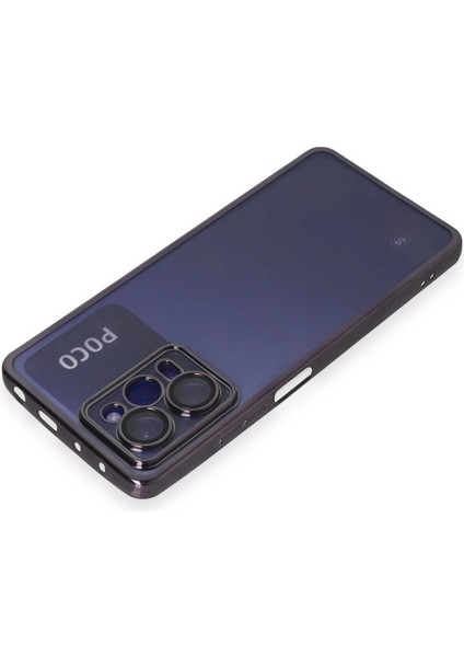 Newface Xiaomi Poco X5 Pro 5g Kılıf Razer Lensli Silikon - Mor modelleri