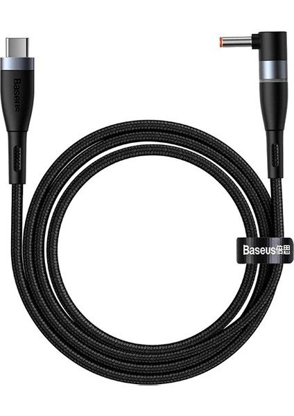 Baseus Zinc Manyetik Type-C To Dc Round (40X17MM) Lenovo Laptop Şarj Kablosu 100W 2M-(1903)