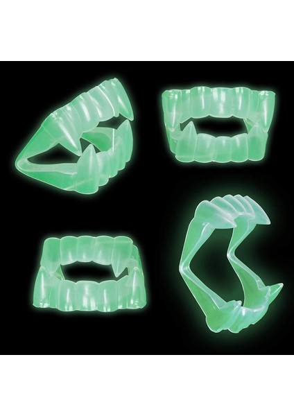 Karanlıkta Parlayan Fosforlu Çift Damak Takma Vampir Dişi - Lisinya fiyatları