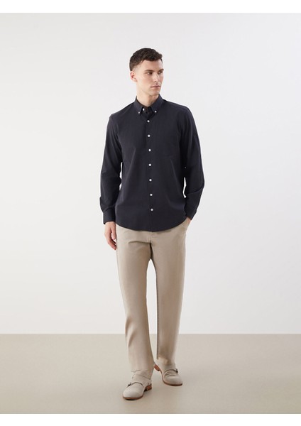 Yeni Sezon Regular Fit Uzun Kollu Poplin Erkek Gömlek fiyatları