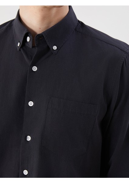 Yeni Sezon Regular Fit Uzun Kollu Poplin Erkek Gömlek modelleri