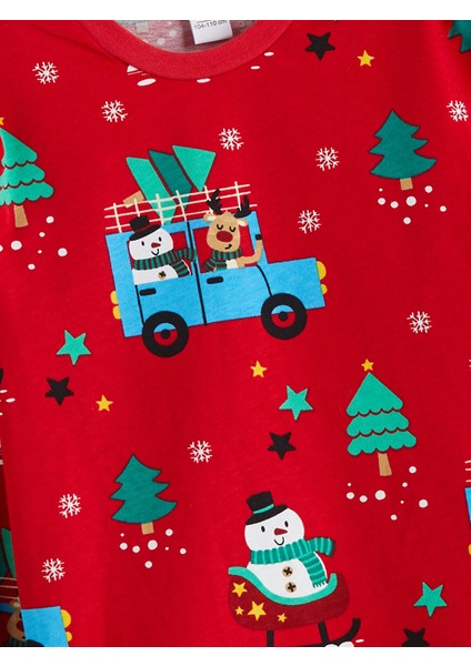 Yeni Sezon Bisiklet Yaka Uzun Kollu Erkek Bebek Pijama Takımı modelleri