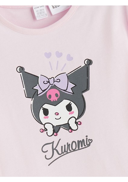 Yeni Sezon Kuromi Baskılı Kız Bebek Tişört ve Şort 2'li modelleri