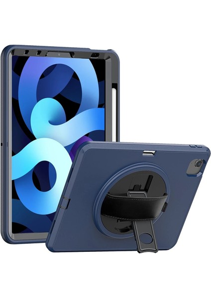 Newface iPad 2022 10.9 (10.nesil) Kılıf Hand Strap Tablet Kılıfı - Gri modelleri