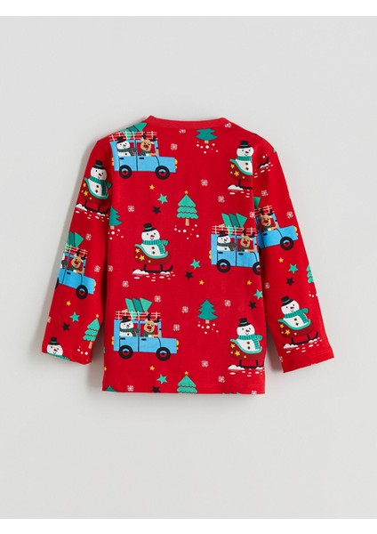 Yeni Sezon Bisiklet Yaka Uzun Kollu Erkek Bebek Pijama Takımı fırsatları