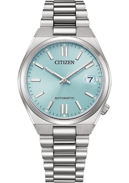 Tsuyosa NJ0200-50L Erkek Kol Saati | 37 Mm, Tiffany Blue Kadran, Otomatik Mekanizma