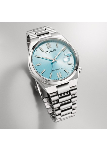 Tsuyosa NJ0200-50L Erkek Kol Saati | 37 Mm, Tiffany Blue Kadran, Otomatik Mekanizma modelleri