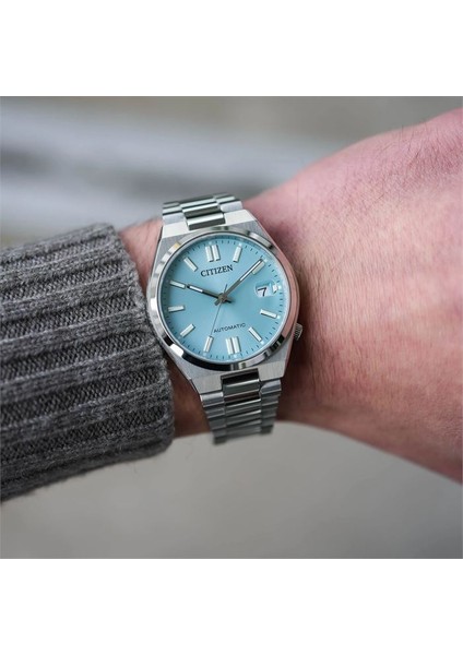Tsuyosa NJ0200-50L Erkek Kol Saati | 37 Mm, Tiffany Blue Kadran, Otomatik Mekanizma indirimleri