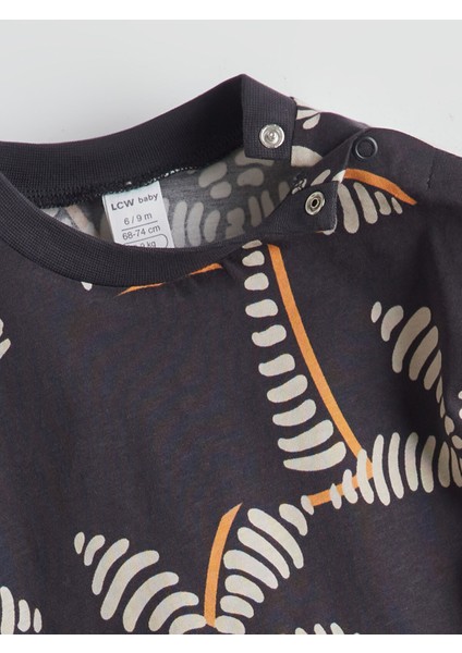 Yeni Sezon Baskılı Erkek Bebek Gömlek ve Pantolon 2'li modelleri