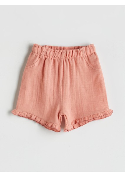 Yeni Sezon Bisiklet Yaka Kız Bebek Çıtçıtlı Body ve Şort 2'li fırsatları