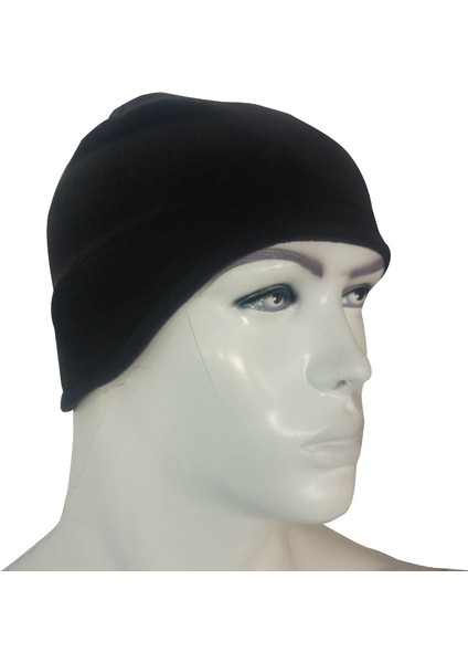 Savex Kulaklıklı Polar Bere Siyah