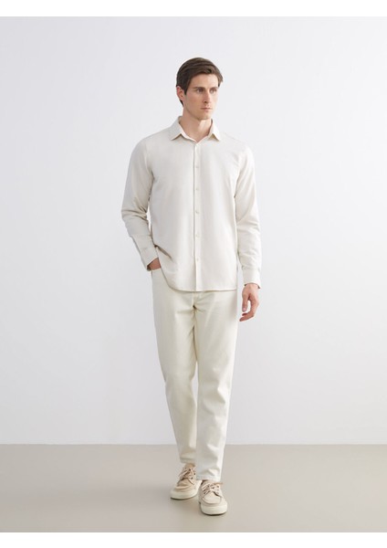 Yeni Sezon Önden Düğme Kapamalı Düz Uzun Kollu Erkek Gömlek fiyatları