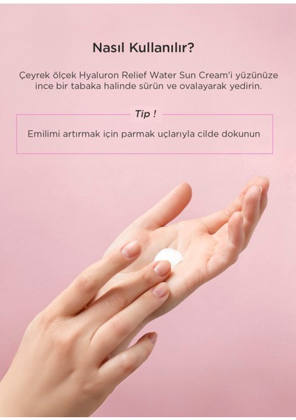 Hyaluron Relief Water Sun Cream- SPF50+ Pa++++ Tüm Cilt Tipleri Için Güneş Kremi 50 ml