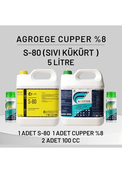 Cupper % 8 - Sıvı Kükürt S80 Set