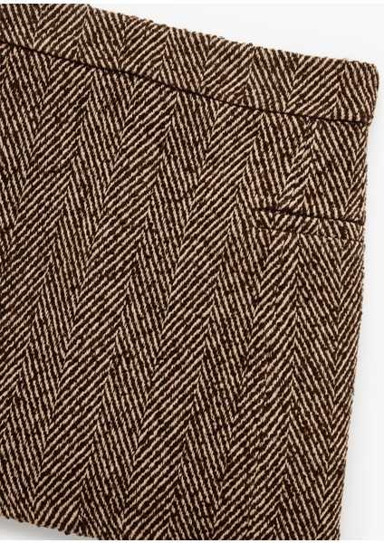 x Melis Ağazat - A Kesim Slim Fit Cepli Mini Kışlık Etek modelleri