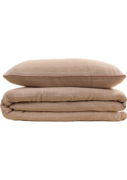 Pura Bej Melanj Çift Kişilik Nevresim Takımı 200X220
