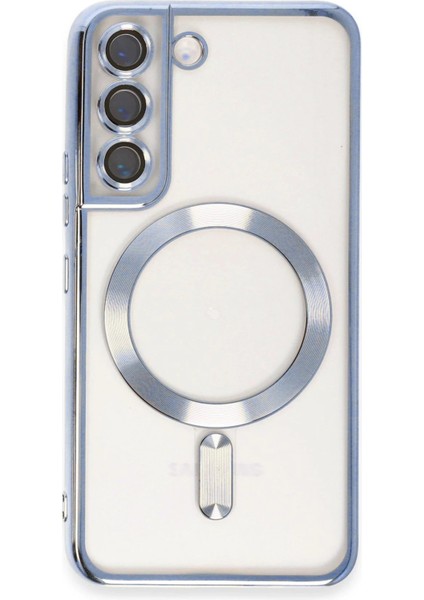Newface Samsung Galaxy S22 Kılıf Kross Magneticsafe Kapak - Sierra Blue