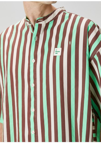 Çok Renkli Çizgili Gömlek indirimleri