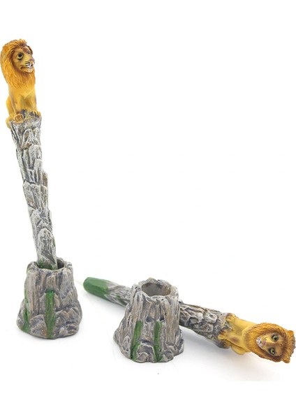 Polyester Aslan Figürlü Tükenmez Kalem