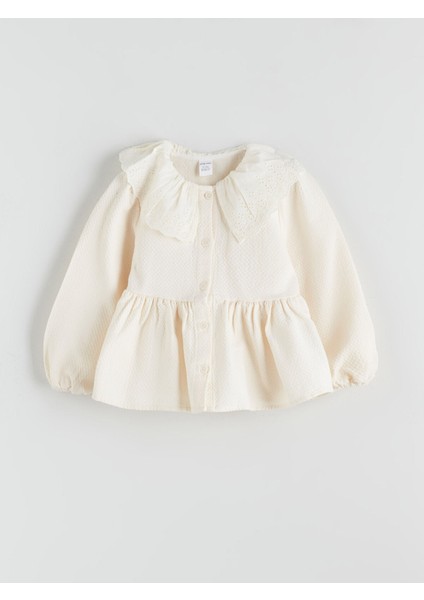 Yeni Sezon Bebe Yaka Kız Bebek Bluz ve Pantolon 2'li Takım indirimleri