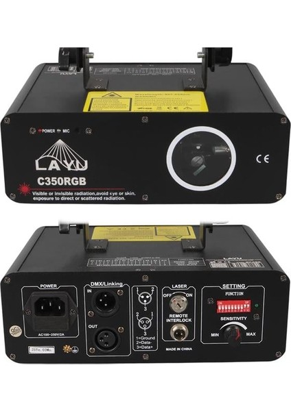 Layu C350RGB 3 Renk Rgb Full Color Beam Efekt Sahne Disko Lazer Işık modelleri