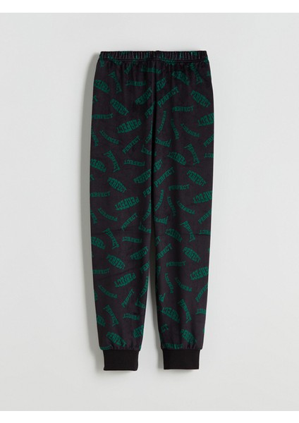 Yeni Sezon Bisiklet Yaka Kadife Erkek Çocuk Pijama Takımı indirimleri