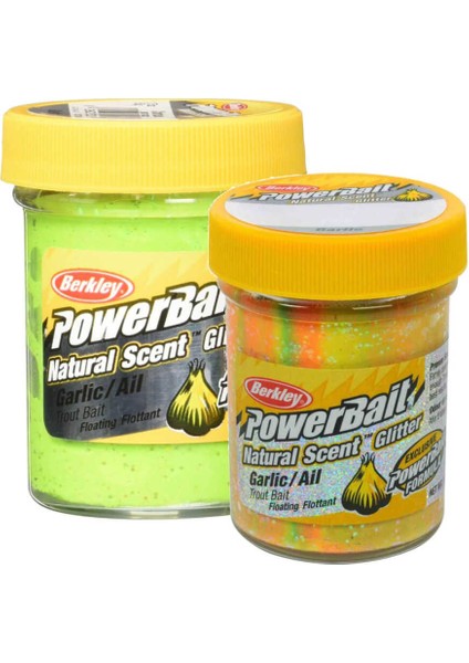 Powerbait Natural Glitter Trout Bait Garlic Sahte Yemi Whıte-50 gr indirimleri