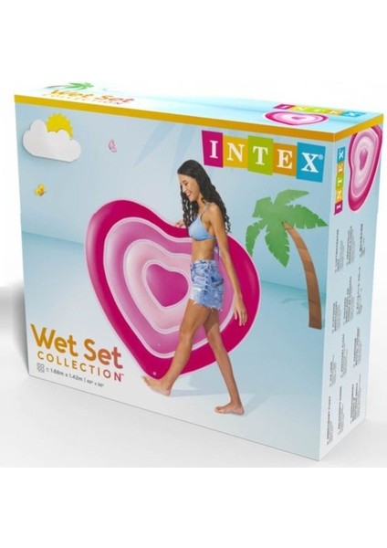 Intex Kalp Şekilli Ada Yatak 155CM - 58727 (Lisinya) fiyatları