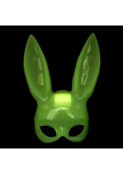 Karanlıkta Parlayan Fosforlu Tavşan Maskesi – Glow Bunny Masquerade Maske (32X22 Cm) - Lisinya fiyatları