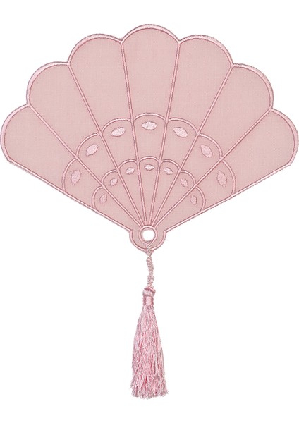 Bonita Püskül Detaylı 2'li Pembe Bardak Altlığı