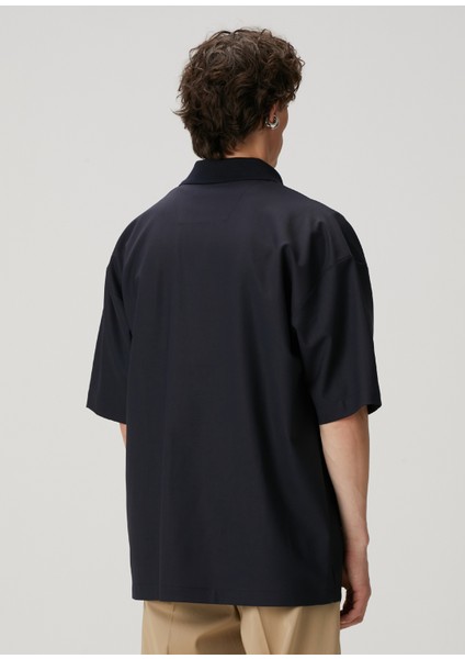 Lacivert Polo Yaka T-Shirt