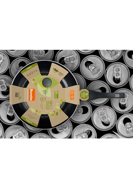 B.green Serisi Indüksiyon Siyah Wok Tava 28 cm fiyatları