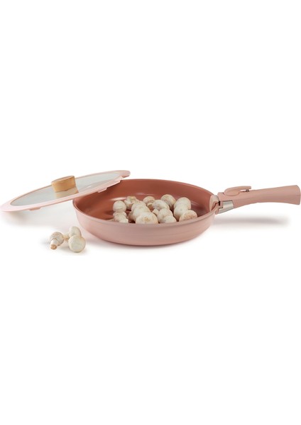 Midas Pembe 9 Parça Ayrılabilen Saplı Iç Içe Geçebilen Indüksiyonlu Tencere ve Tava Seti fırsatları