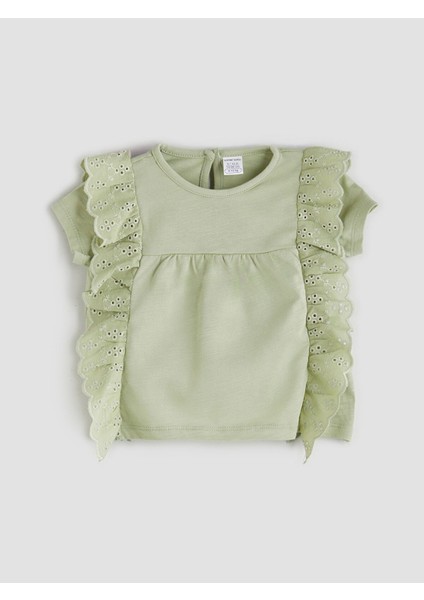 Yeni Sezon Bisiklet Yaka Kız Bebek Bluz ve Tayt 2'li fiyatları