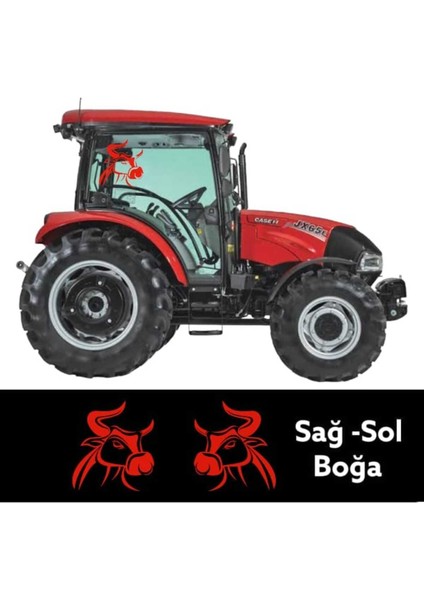 Türk Boğası Traktör Boğa Sticker Yan Kapı Case Tümosan Massey Erkunt Traktör