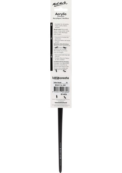 mm Sanatçı Akrilik Boya Fırçası Premium Taklon Yuvarlak 16 fiyatları