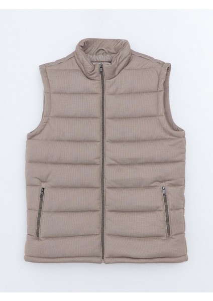Yeni Sezon Slim Fit Dik Yaka Erkek Şişme Yelek
