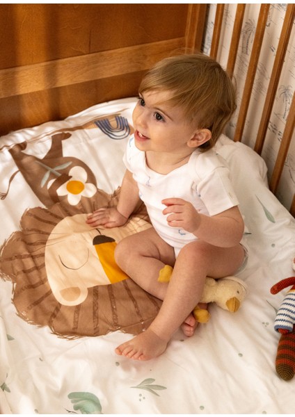 Simba %100 Organik Pamuk Saten Bebek Nevresim Takımı