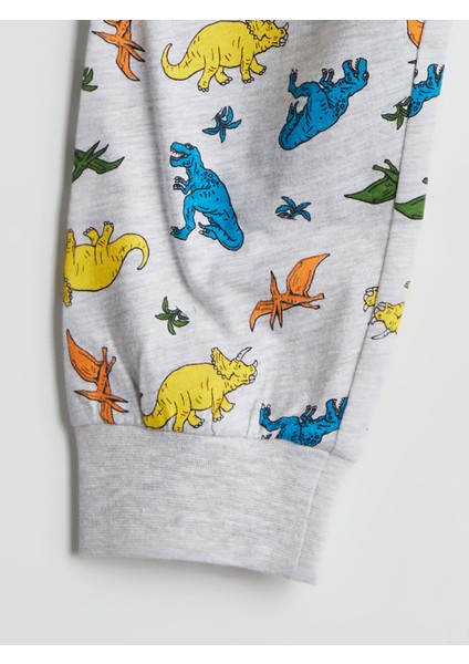 Yeni Sezon Beli Lastikli Dinozor Baskılı Erkek Çocuk Pijama Altı fiyatları
