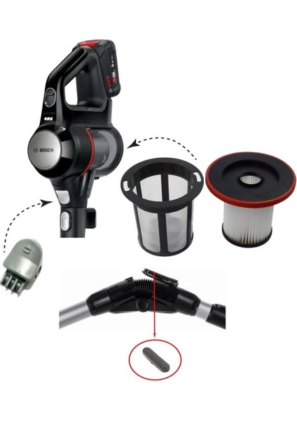 Bosch Unlimited Serisi ile Uyumlu Hazne Filtresi & Mandal Seti fiyatları