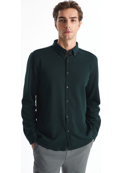 Yeni Sezon Slim Fit Uzun Kollu Erkek Gömlek