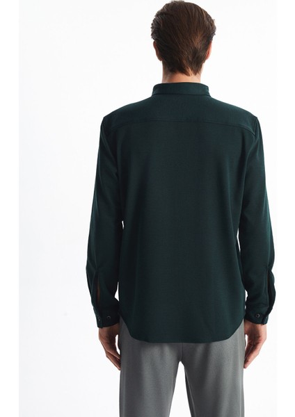 Yeni Sezon Slim Fit Uzun Kollu Erkek Gömlek fırsatları