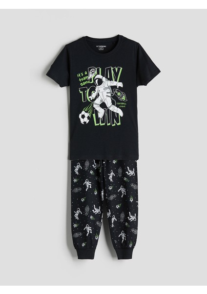 Yeni Sezon Bisiklet Yaka Erkek Çocuk Pijama Takımı fırsatları