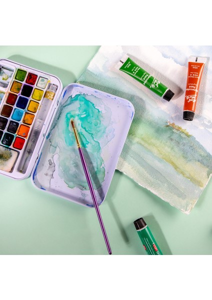 mm Sanatçı Suluboya Fırçası Premium Sable Yuvarlak 2 modelleri