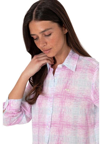 Kadın Mor Uzun Kollu Gömlek 2185849 modelleri