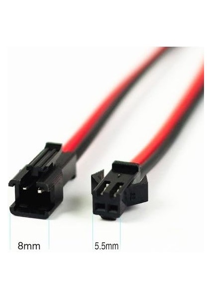 Jst Sm 2 Pinli 20CM Kablolu Konnektör Seti 22AWG Erkek-Dişi Takım Kablo Soketi fırsatları