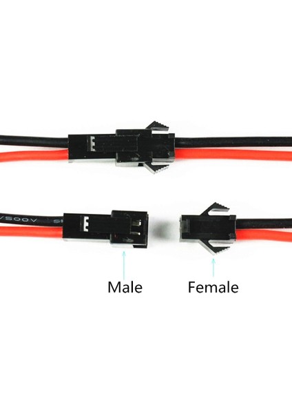 Jst Sm 2 Pinli 20CM Kablolu Konnektör Seti 22AWG Erkek-Dişi Takım Kablo Soketi indirimleri