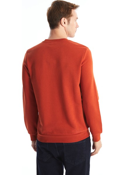 Yeni Sezon Bisiklet Yaka Baskılı Erkek Kalın Sweatshirt fırsatları