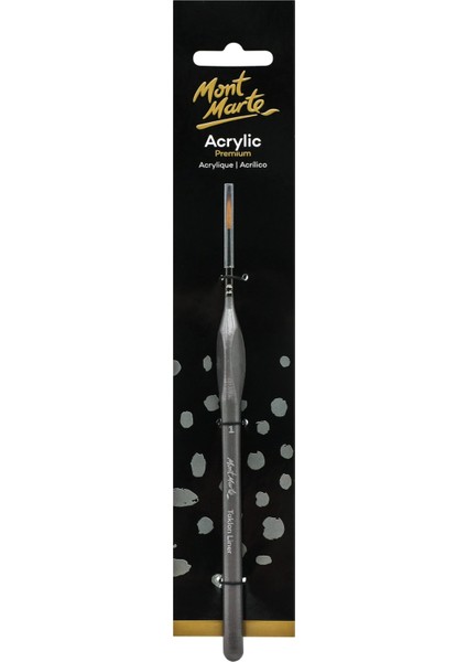 mm Sanatçı Akrilik Boya Fırçası Premium Taklon Liner 1