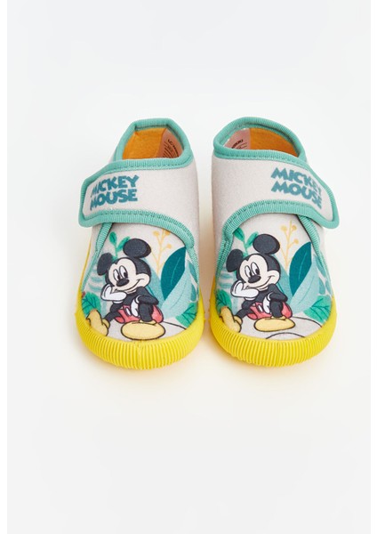 Yeni Sezon Mickey Mouse Baskılı Cırt Cırtlı Erkek Bebek Panduf modelleri